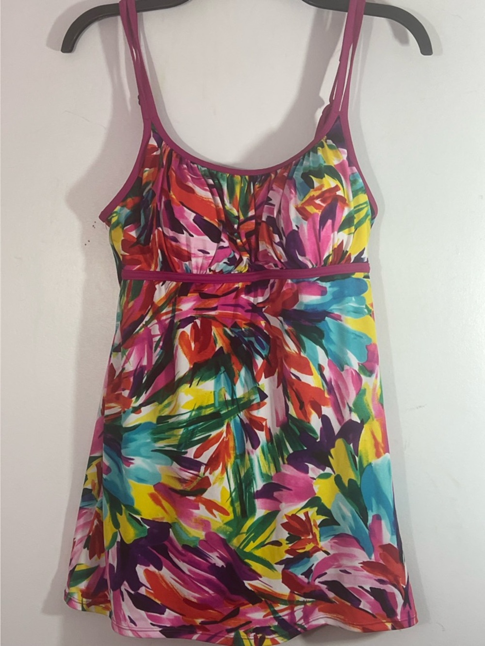 Catalina Floral Swimdress One Piece L 12-14